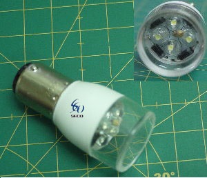Лампочка LED, байонет, тип 1 (BA15D-LED/GE)