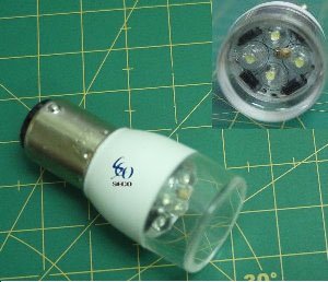 Лампочка LED, байонет, тип 1 (BA15D-LED/GE)