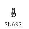 Винт крепления колодки ножа SK692 (original)