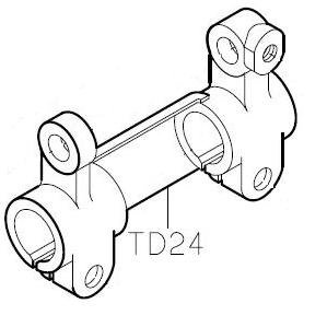 Кронштейн балки двигателя ткани TD24-E=TD24 (original)