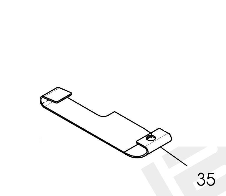 Подошва пластинчатая лапка (левая) SR-07400635=SR-07402412 (original)