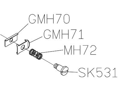 Нитенаправитель иглодержателя (MH70+MH71+MH72+SK531) (original)