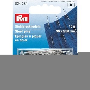 Prym Булавки №6 тонкие для шелка, сатина серебристый цв. 0,50*30мм 024284