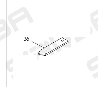 Прижим ножа SR-07402636 (460-02H/RH) (original)