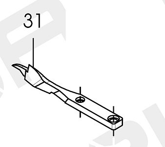 Направитель материала SR-07401831 (460-02) (original)