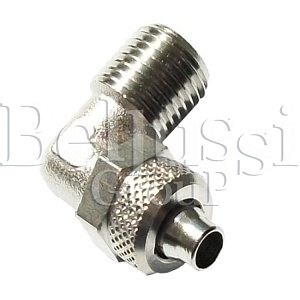 Переходник угловой для трубки ПВХ 8mm R0698