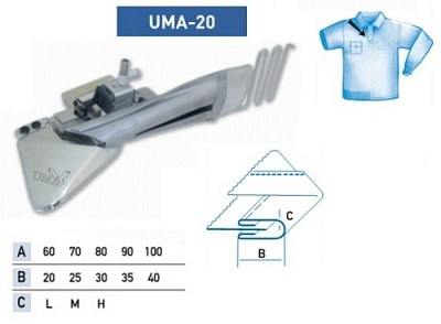 Приспособление UMA-20 80-30 мм M