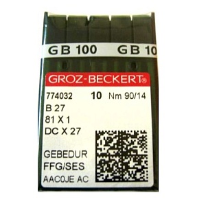 Игла Groz-beckert DCx27 GEBEDUR (Bx27) № 90/14