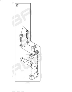 Шатун подъема нижний SR-07400937 (P9-37) (original)