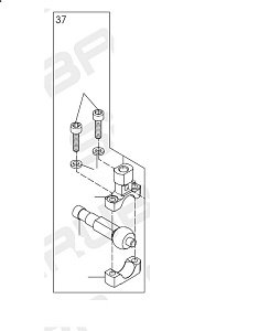 Шатун подъема нижний SR-07400937 (P9-37) (original)